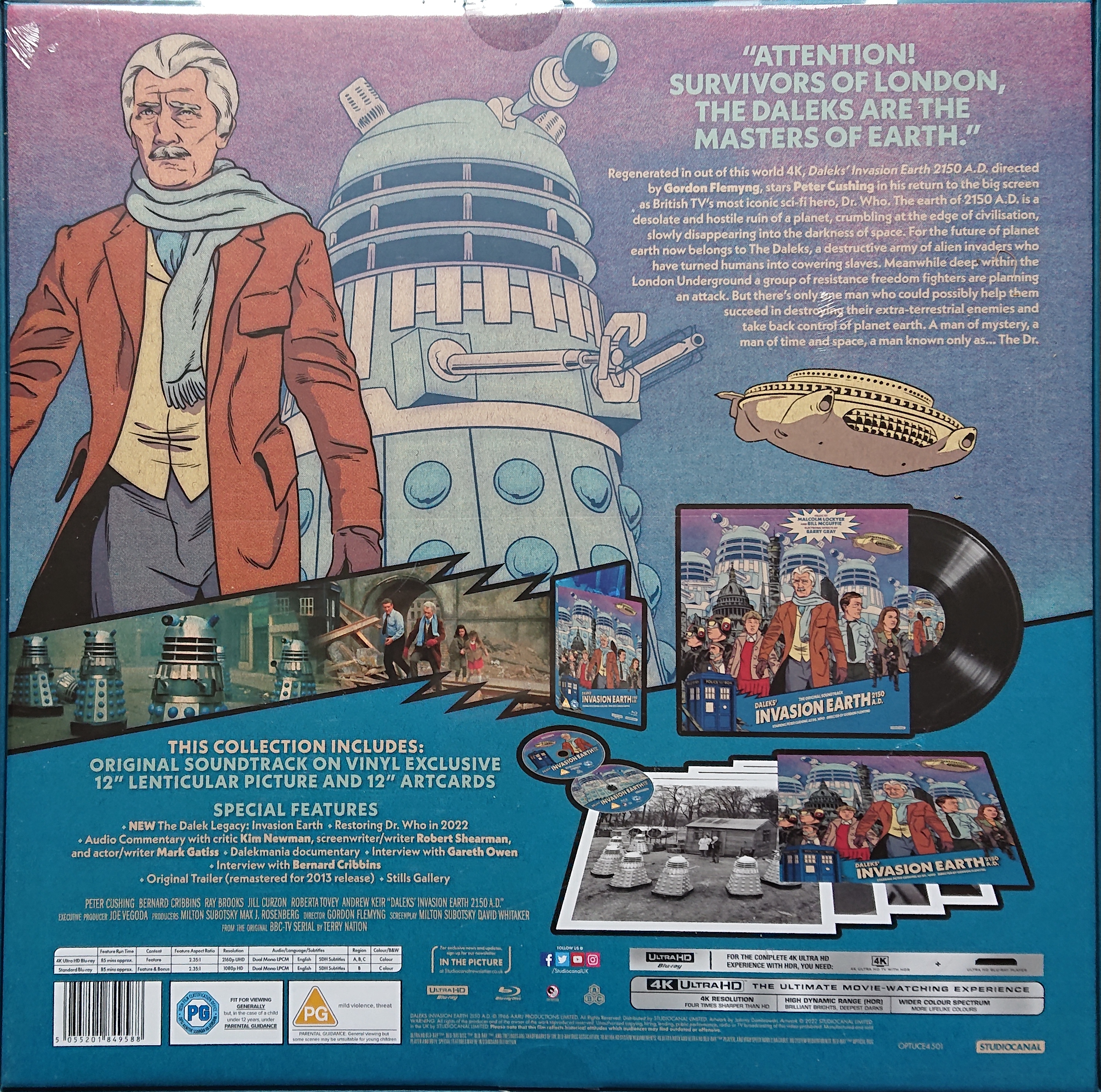 Picture of OPTUCE 4501 Dr. Who Daleks' invasion Earth 2150AD by artist Terry Nation / Milton Subotsky from the BBC records and Tapes library